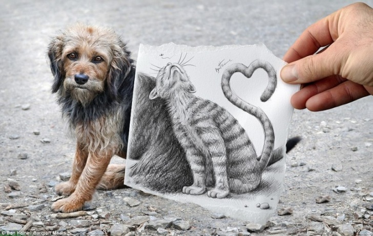 Amazingly Creative Drawing Vs Photography by Ben Heine! 10 Pics