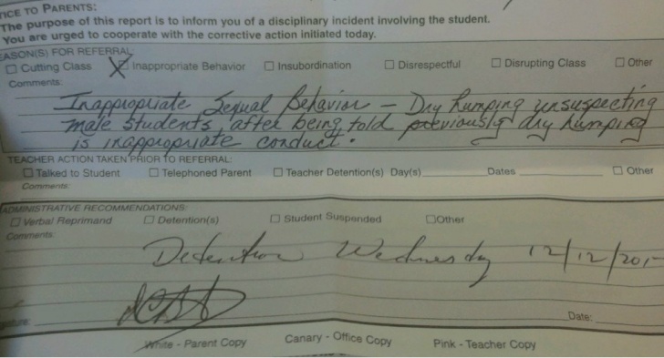 10 Funny School Detention Slips!